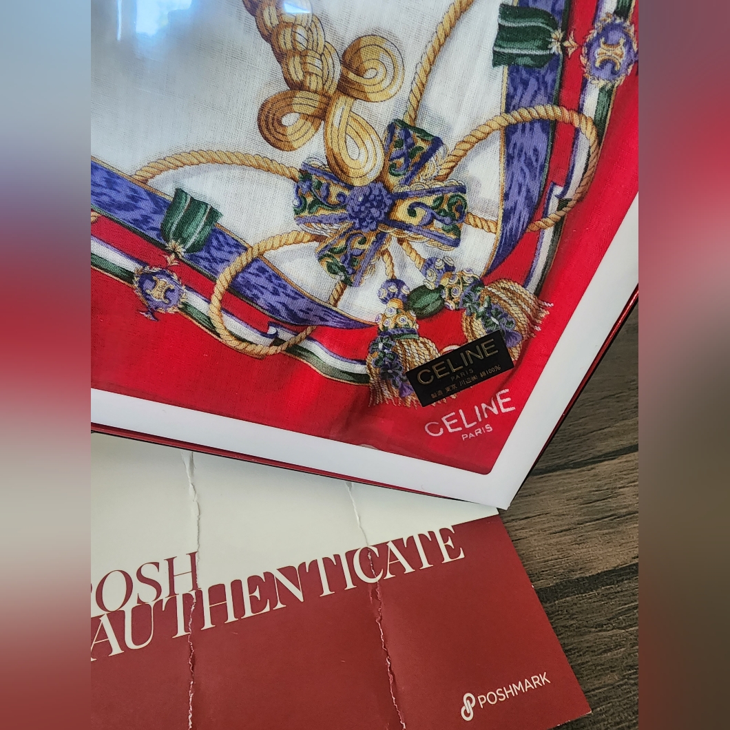 Authentic Celine Paris 2 Set Handkerchief
